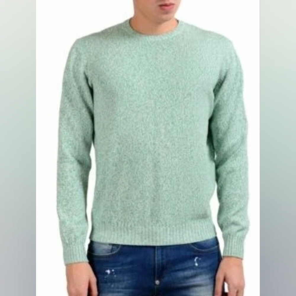 Men's Heather Green Crewneck Sweatshirt